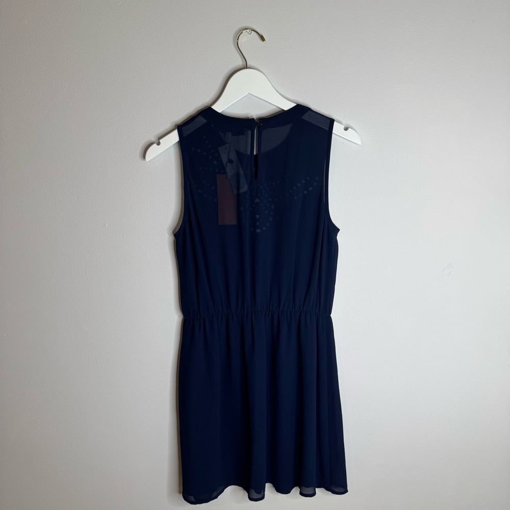 NWT | Collective Concepts Kaeli Eyelet Detail Dress | Navy | Size Large - Picture 5 of 6